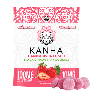 KANHA | Strawberry – Indica Gummies – 100mg